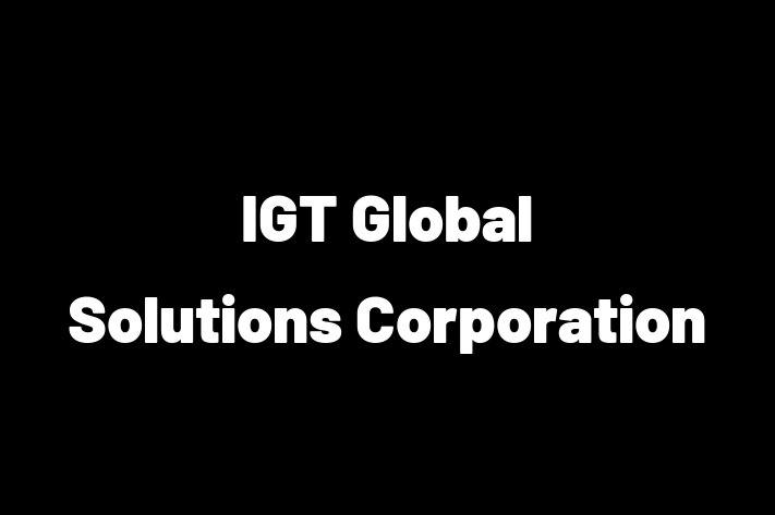 Software Development Company IGT Global Solutions Corporation