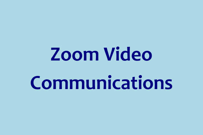 Digital Solutions Provider Zoom Video Communications