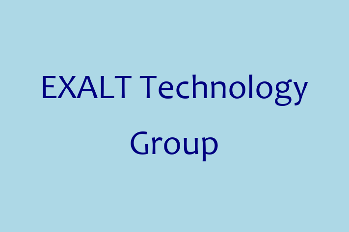 Software Services Company EXALT Technology Group