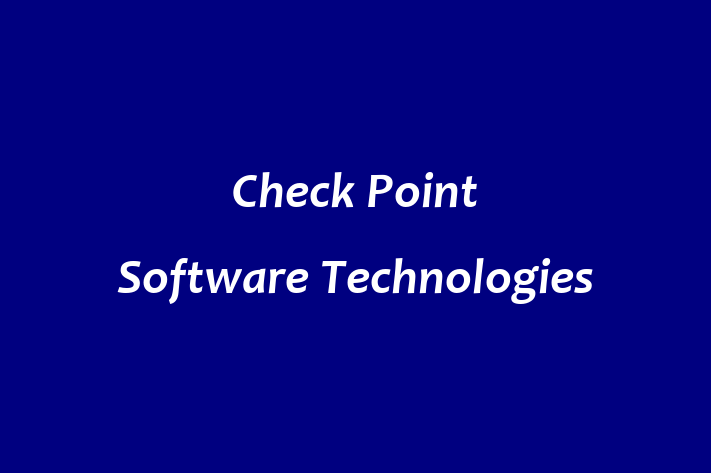 Tech Firm Check Point Software Technologies