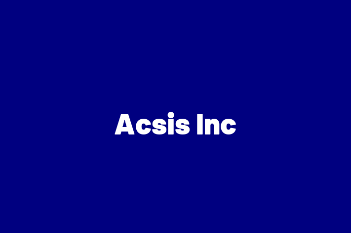 Software Consultancy Acsis Inc