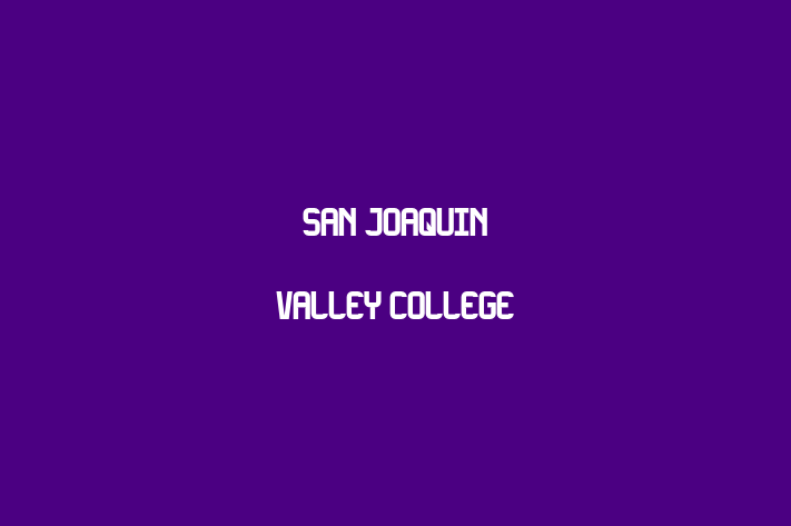 Employee Relations San Joaquin Valley College