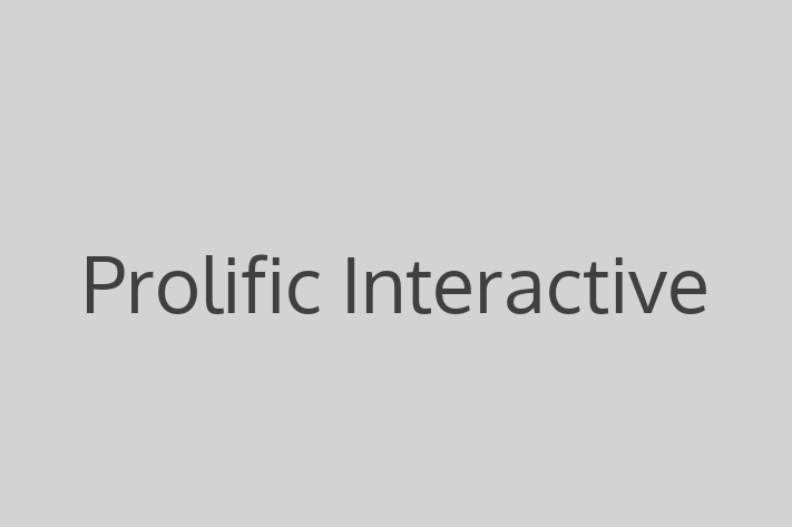 Technology Solutions Firm Prolific Interactive