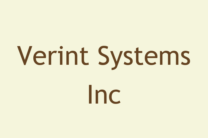 Software Services Company Verint Systems Inc