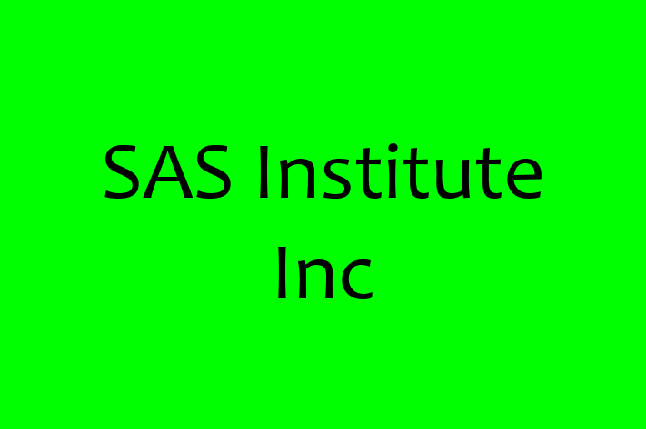 Software Development Firm SAS Institute Inc