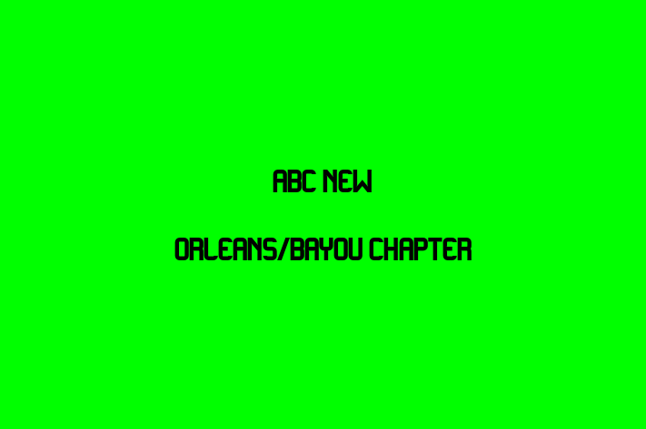 Staff Management ABC New OrleansBayou Chapter