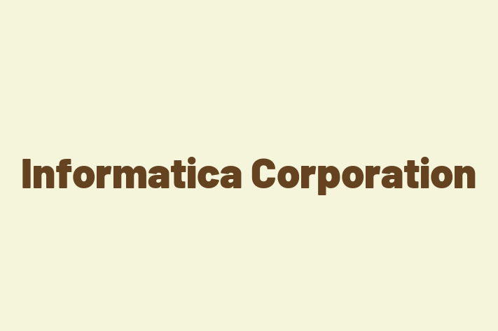 Tech Solutions Company Informatica Corporation