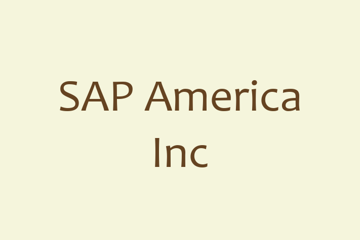 Technology Solutions Firm SAP America Inc