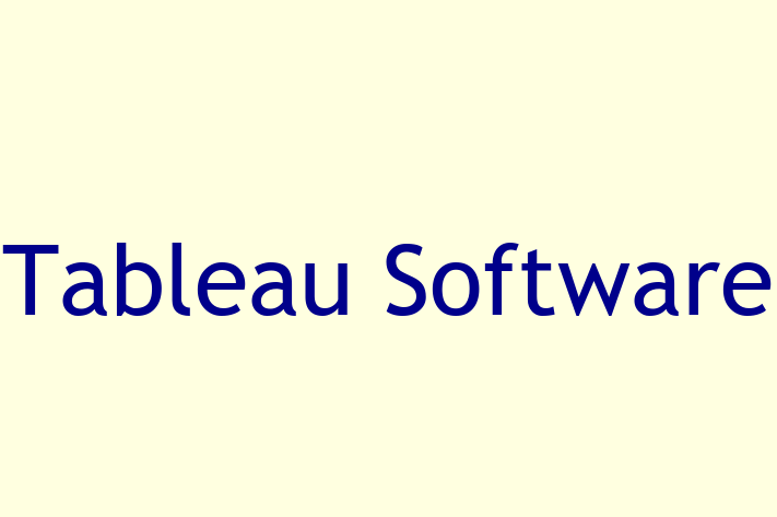 Software Firm Tableau Software