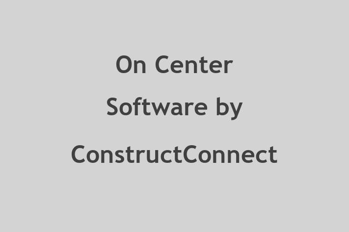 Staff Management On Center Software by ConstructConnect