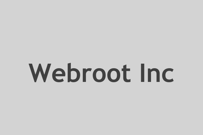 Software Engineering Company Webroot Inc