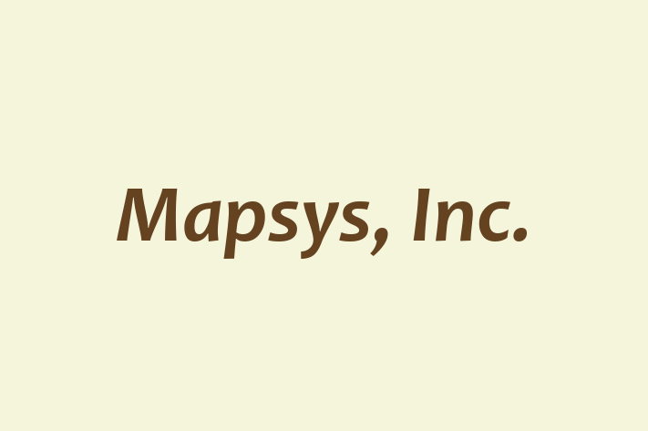 Digital Solutions Provider Mapsys Inc.