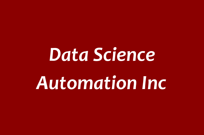 Software Solutions Provider Data Science Automation Inc