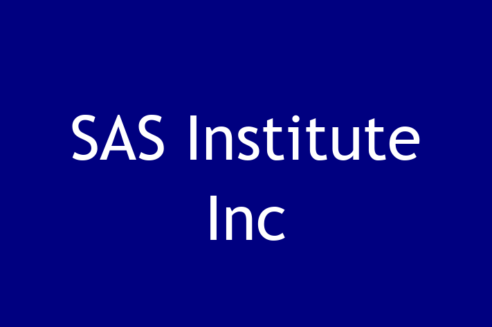 Software Services Company SAS Institute Inc