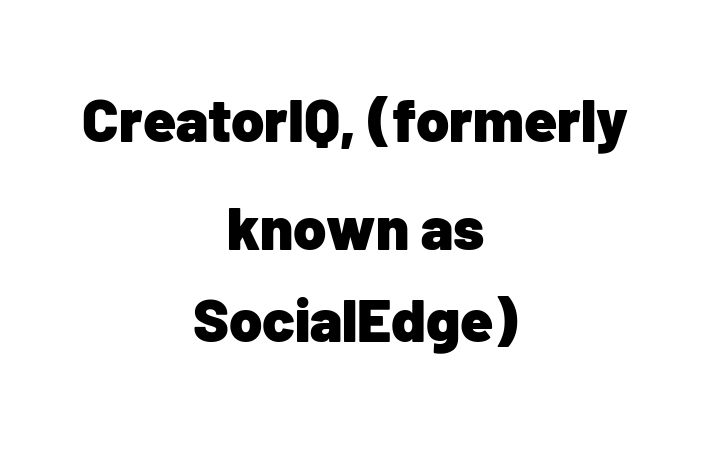 Software Services Company CreatorIQ formerly known as SocialEdge