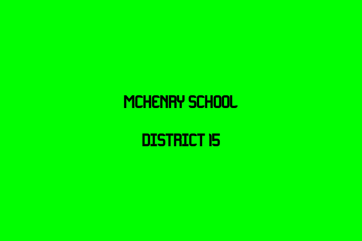 Workforce Management McHenry School District 15