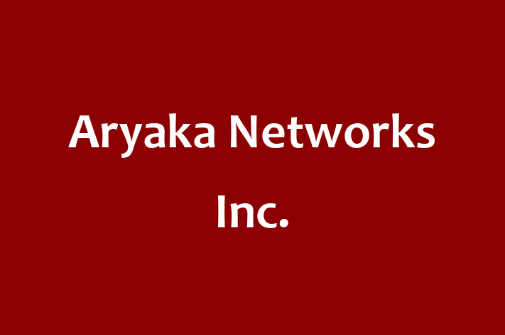 Technology Solutions Firm Aryaka Networks Inc.