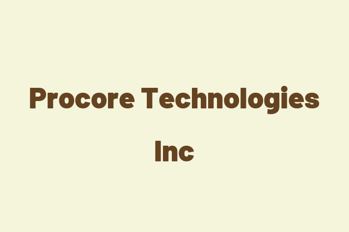 Software Services Company Procore Technologies Inc