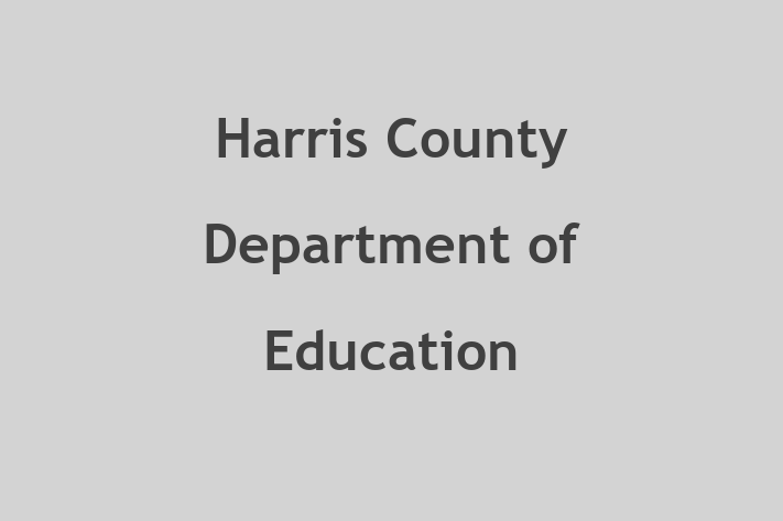 Labor Relations Harris County Department of Education