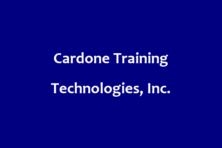 Application Development Company Cardone Training Technologies Inc.