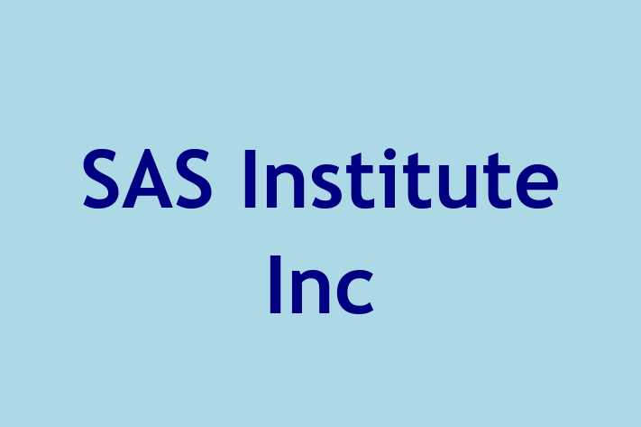 Software Services Company SAS Institute Inc