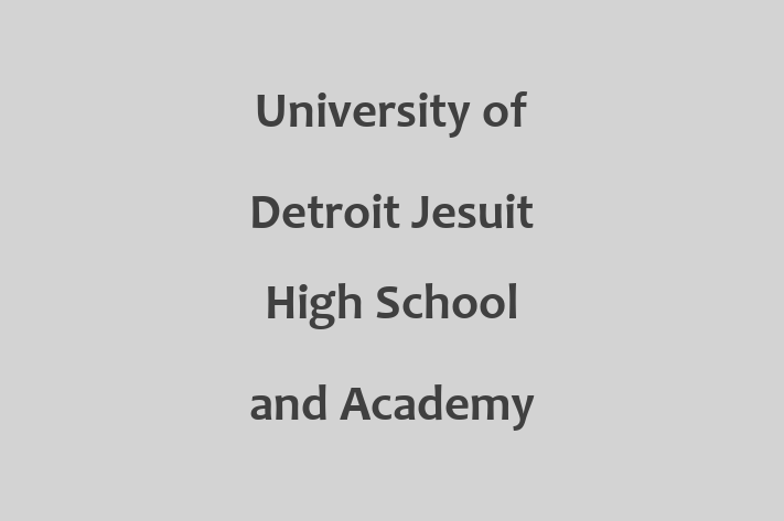 Employee Resource Management University of Detroit Jesuit High School and Academy