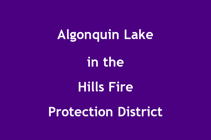 Talent Management Algonquin Lake in the Hills Fire Protection District