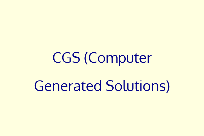 IT Company CGS Computer Generated Solutions