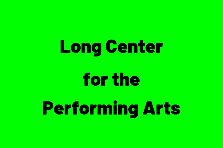 Human Resource Management Long Center for the Performing Arts