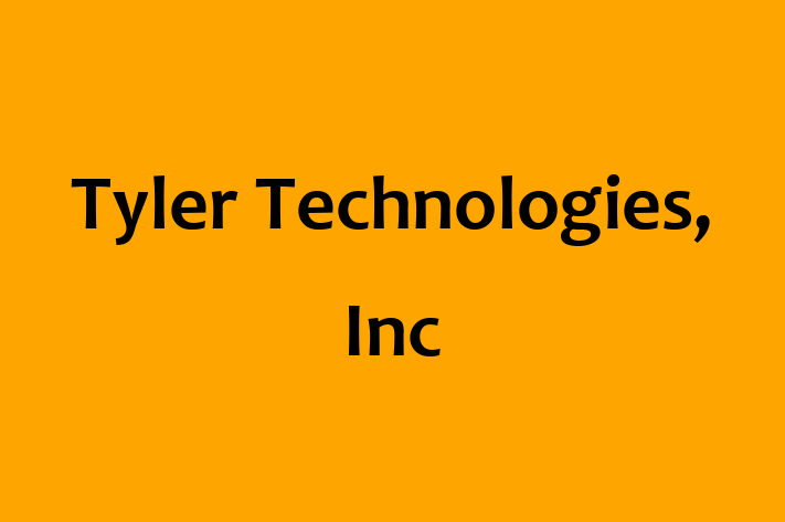 Software Services Company Tyler Technologies Inc