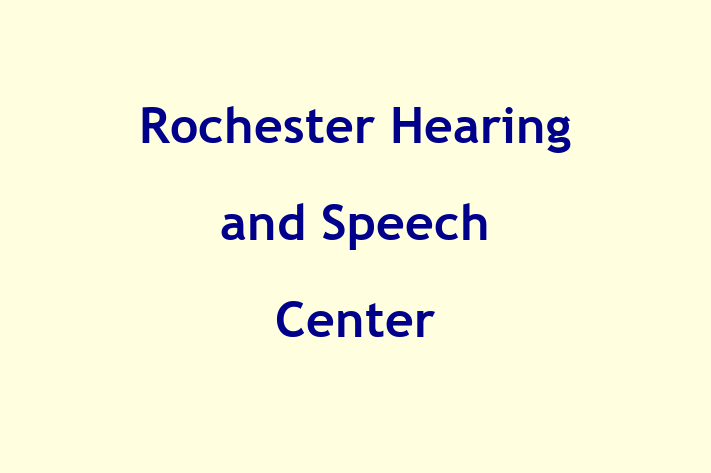 People Management Rochester Hearing and Speech Center