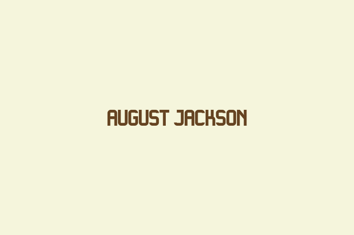 Digital Solutions Provider August Jackson