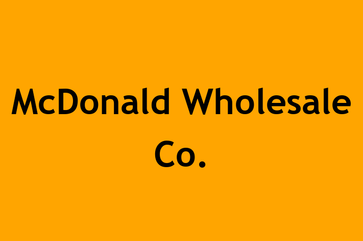 HR Administration McDonald Wholesale Co.