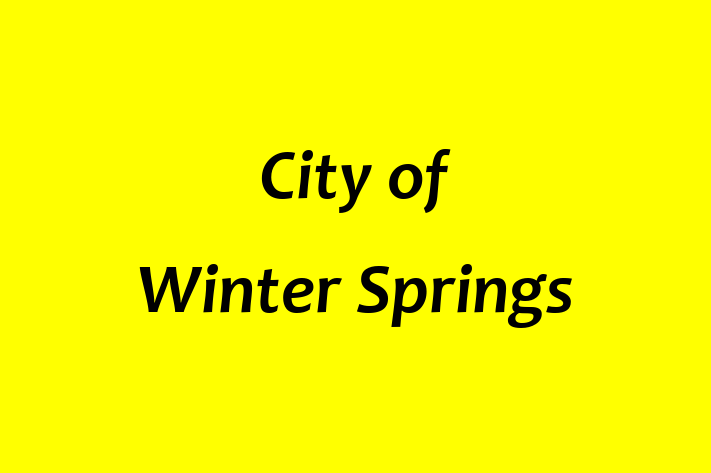 Personnel Management City of Winter Springs