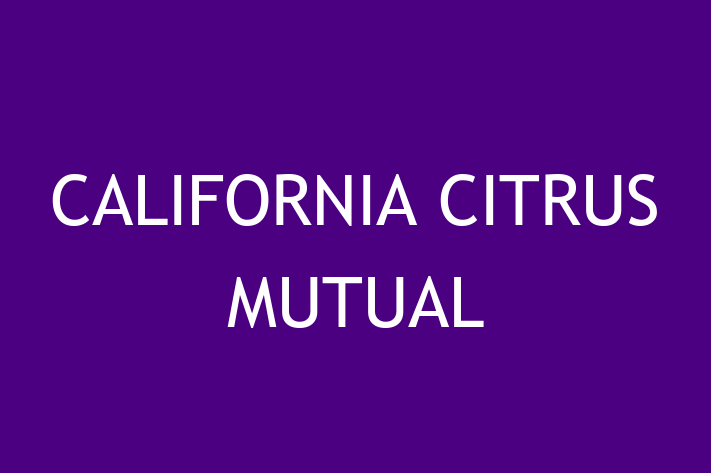 Technology Solutions Firm CALIFORNIA CITRUS MUTUAL