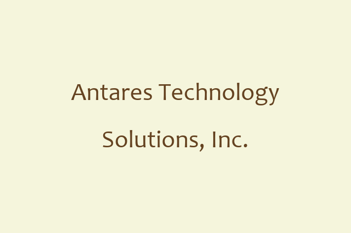 Digital Solutions Provider Antares Technology Solutions Inc.