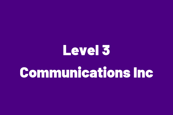 Software Development Firm Level 3 Communications Inc