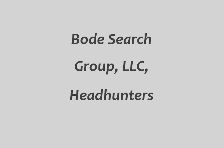 Talent Management Bode Search Group LLC Headhunters