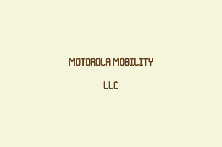 Software Firm Motorola Mobility LLC