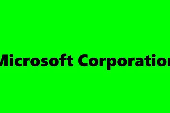 Software Services Company Microsoft Corporation