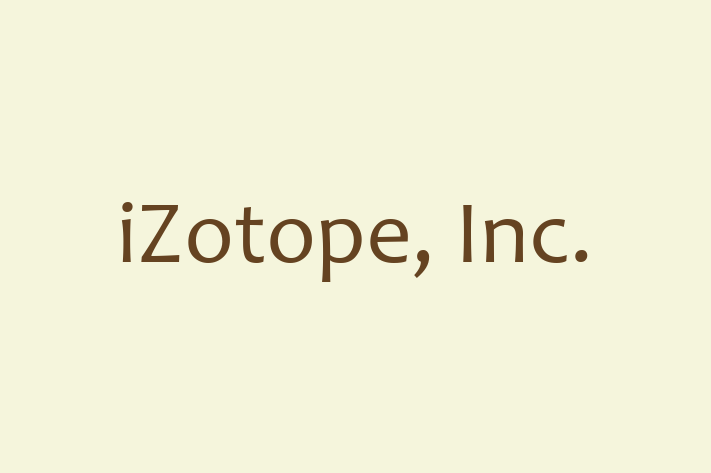 Software Firm iZotope Inc.