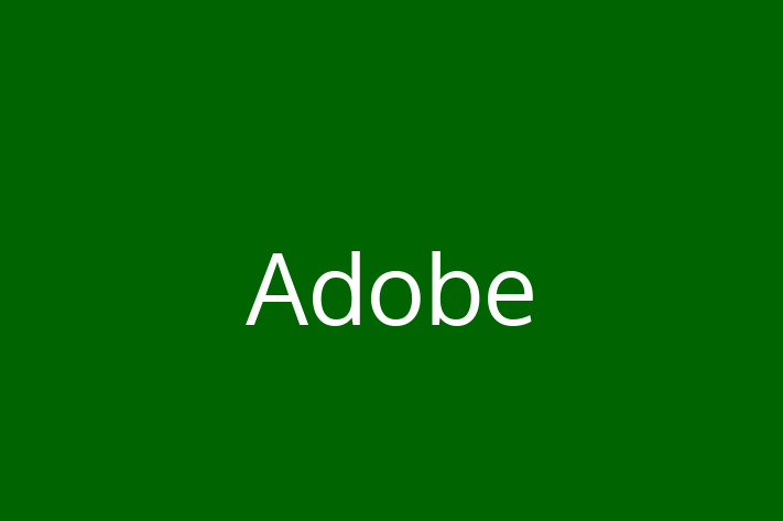 Software Services Company Adobe