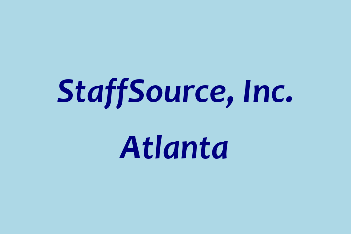 Personnel Management StaffSource Inc. Atlanta