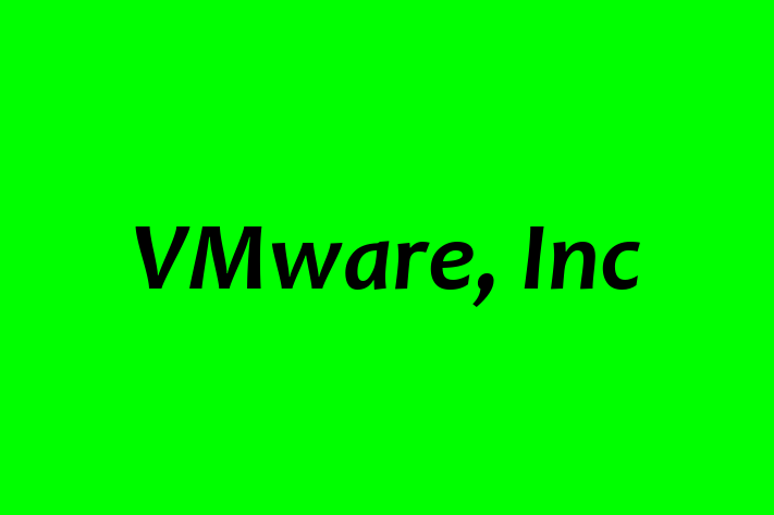 Software Services Company VMware Inc