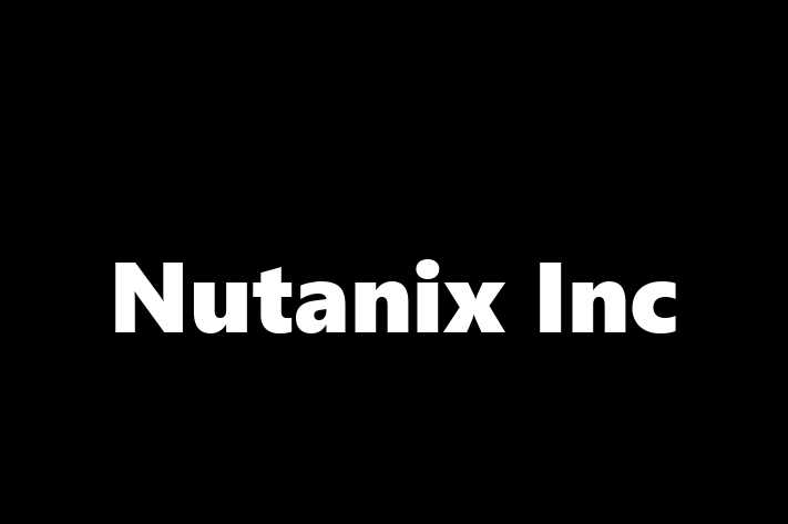 Technology Solutions Firm Nutanix Inc