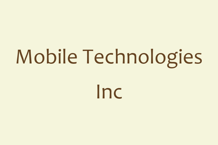 Technology Solutions Firm Mobile Technologies Inc