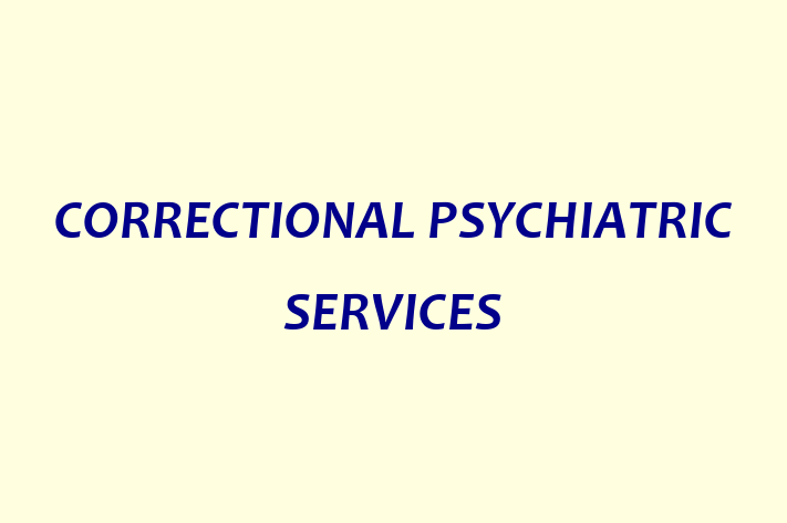 Personnel Management CORRECTIONAL PSYCHIATRIC SERVICES