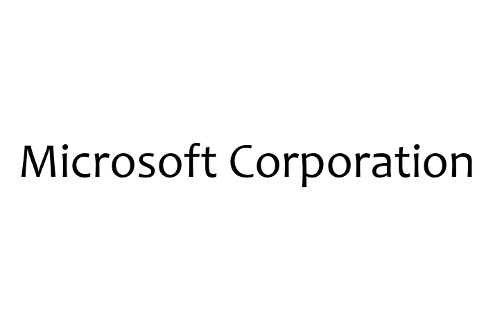 Software Services Company Microsoft Corporation