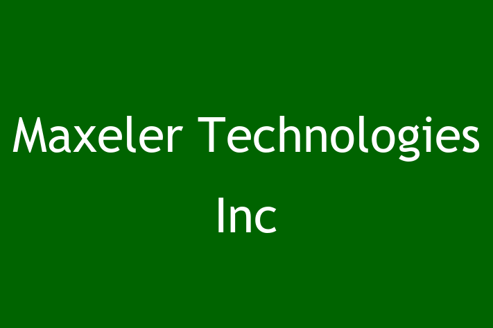 Software Consultancy Maxeler Technologies Inc