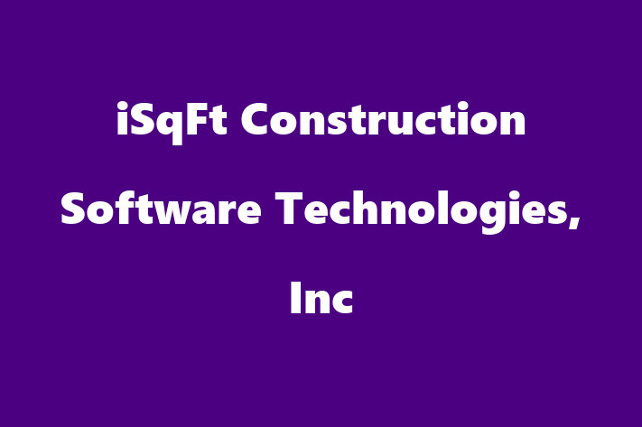 Software Development Company iSqFt Construction Software Technologies Inc